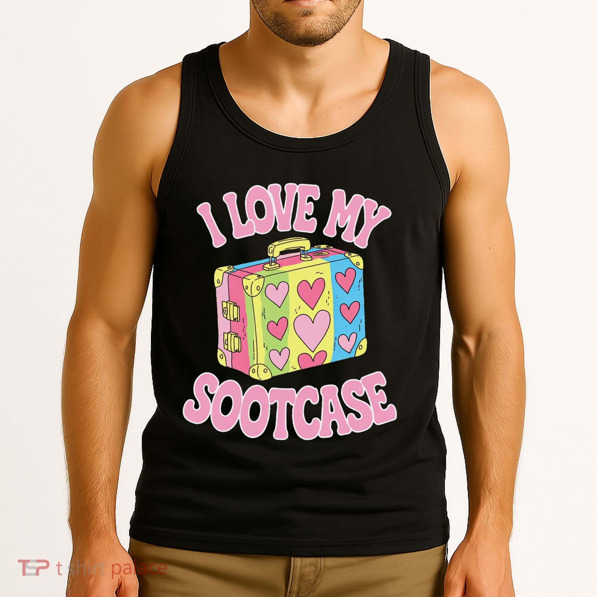 I Love My Sootcase Suitcase Funny Trending Saying Travel Tank Top