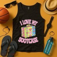 I Love My Sootcase Suitcase Funny Trending Saying Travel Tank Top thumb 4