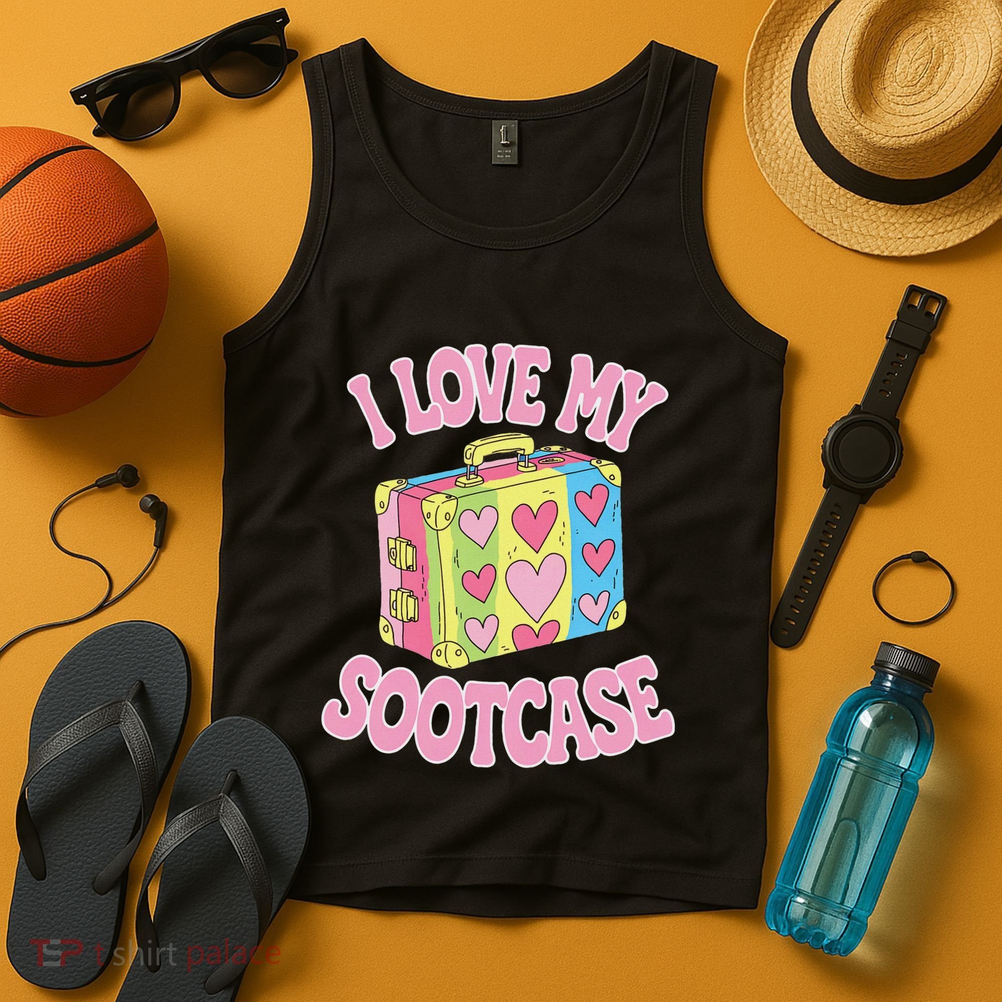 I Love My Sootcase Suitcase Funny Trending Saying Travel Tank Top