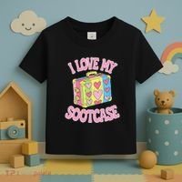 I Love My Sootcase Suitcase Funny Trending Saying Travel Toddler T-Shirt thumb 3
