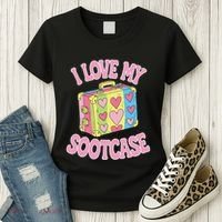 I Love My Sootcase Suitcase Funny Trending Saying Travel Women's T-Shirt thumb 3