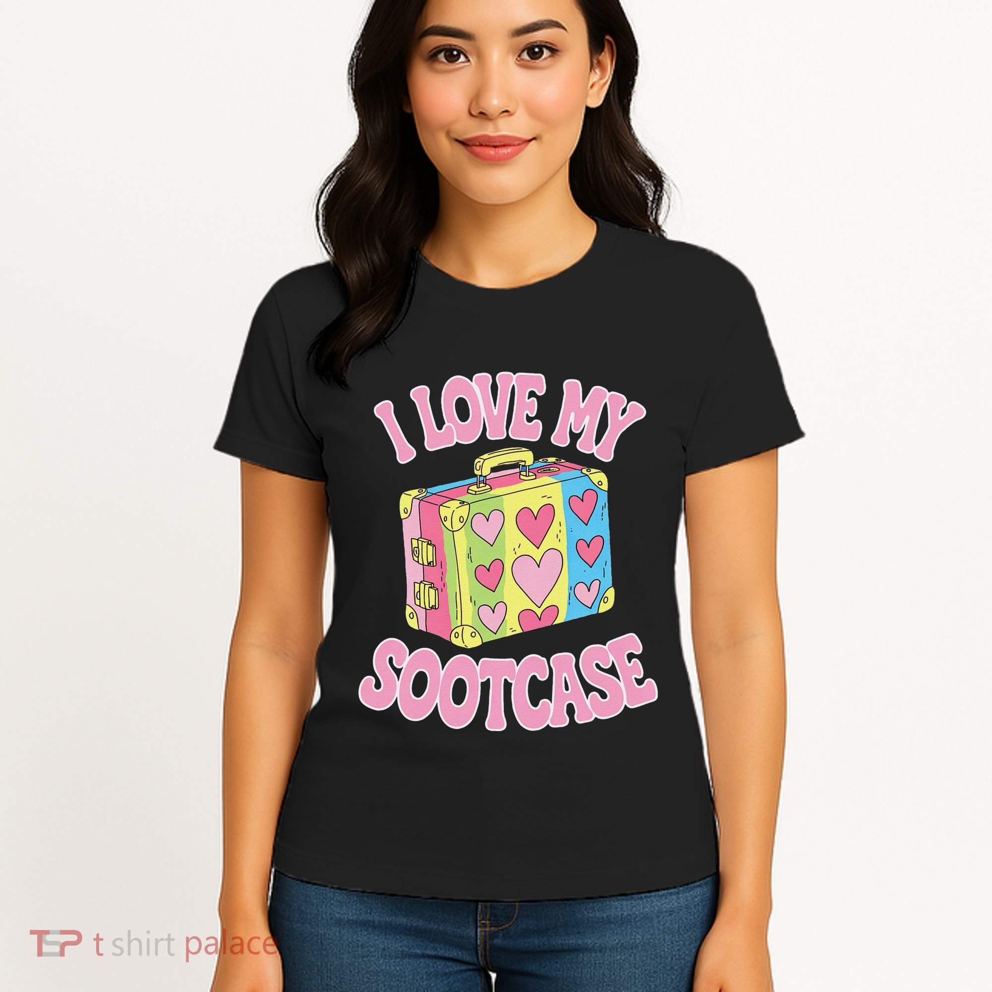 I Love My Sootcase Suitcase Funny Trending Saying Travel Women's T-Shirt