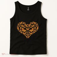 I Love Monarchs Butterfly Heart Gift Tank Top thumb 2