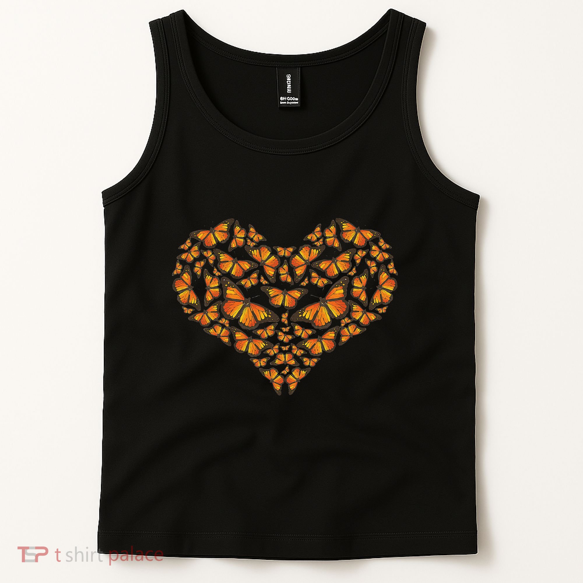 I Love Monarchs Butterfly Heart Gift Tank Top