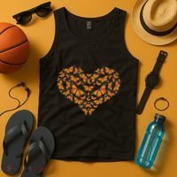 I Love Monarchs Butterfly Heart Gift Tank Top thumb 4