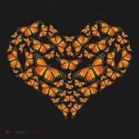 I Love Monarchs Butterfly Heart Gift Tote Bag thumb 4