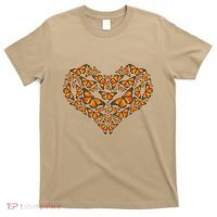 I Love Monarchs Butterfly Heart Gift T-Shirt thumb 0