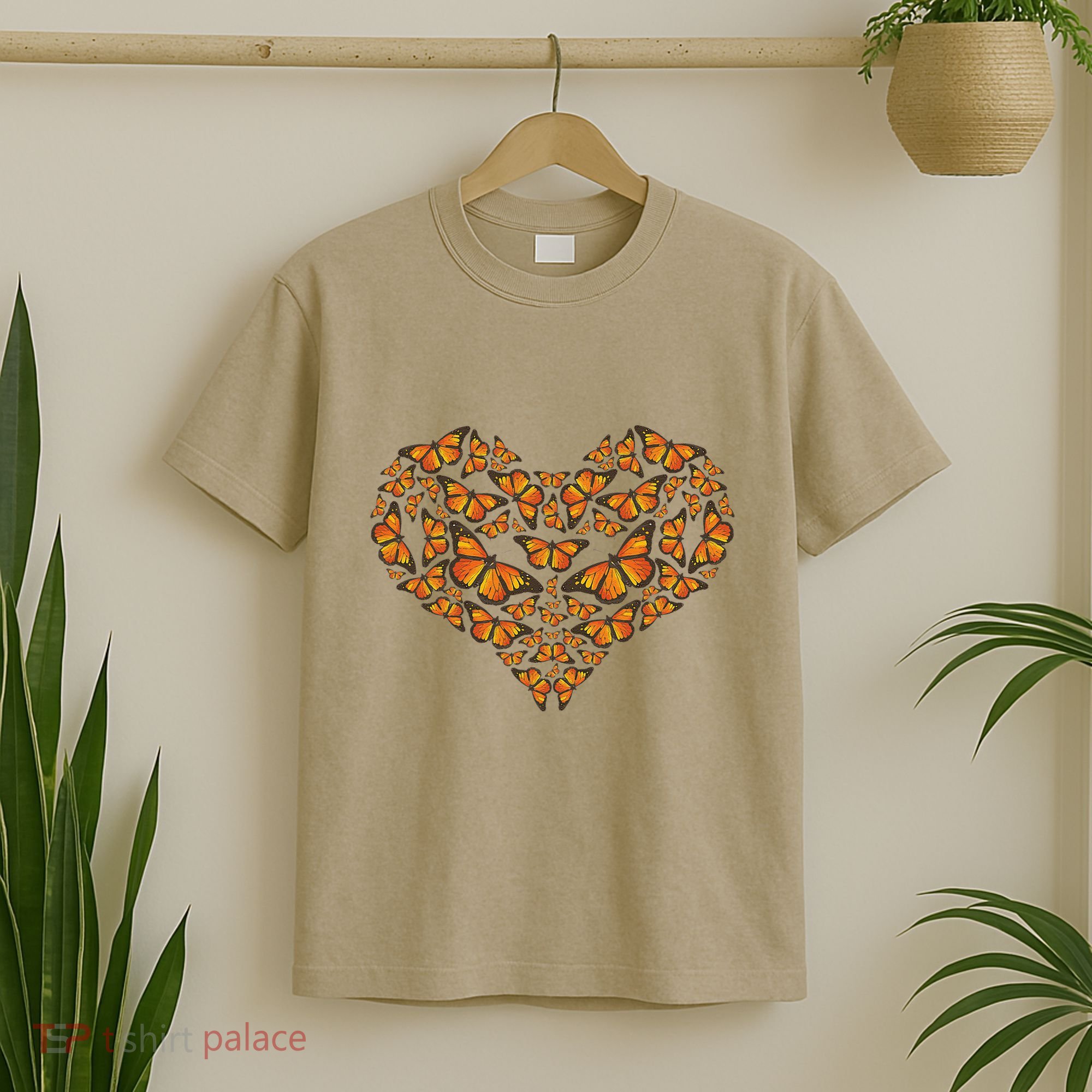 I Love Monarchs Butterfly Heart Gift T-Shirt