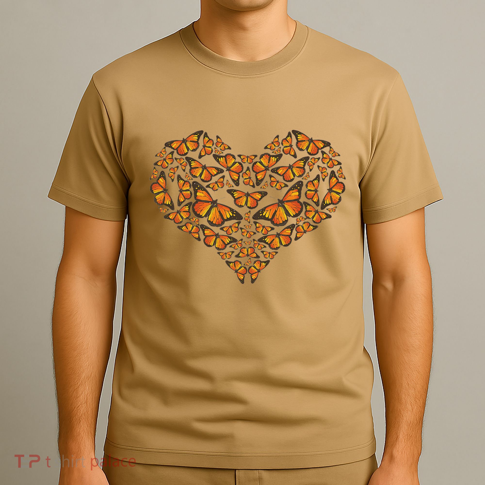 I Love Monarchs Butterfly Heart Gift T-Shirt
