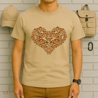 I Love Monarchs Butterfly Heart Gift T-Shirt thumb 6