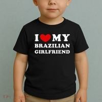 I Love My Brazilian Girlfriend Toddler T-Shirt thumb 2