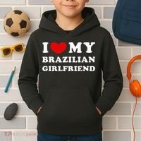 I Love My Brazilian Girlfriend Kids Hoodie thumb 2