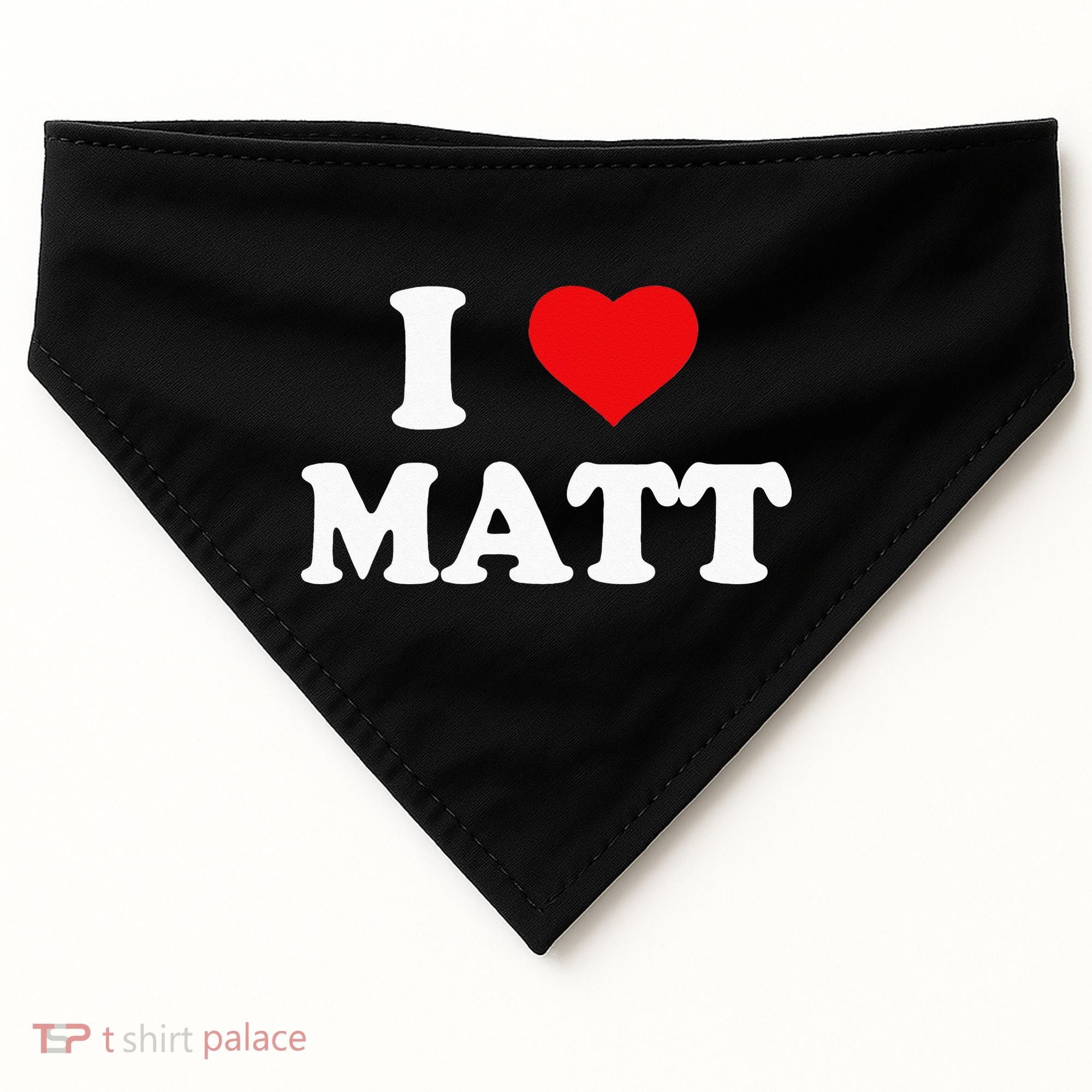 I Love Matt I Heart Matt USA-Made Doggie Bandana