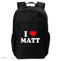I Love Matt I Heart Matt Backpack thumb 0