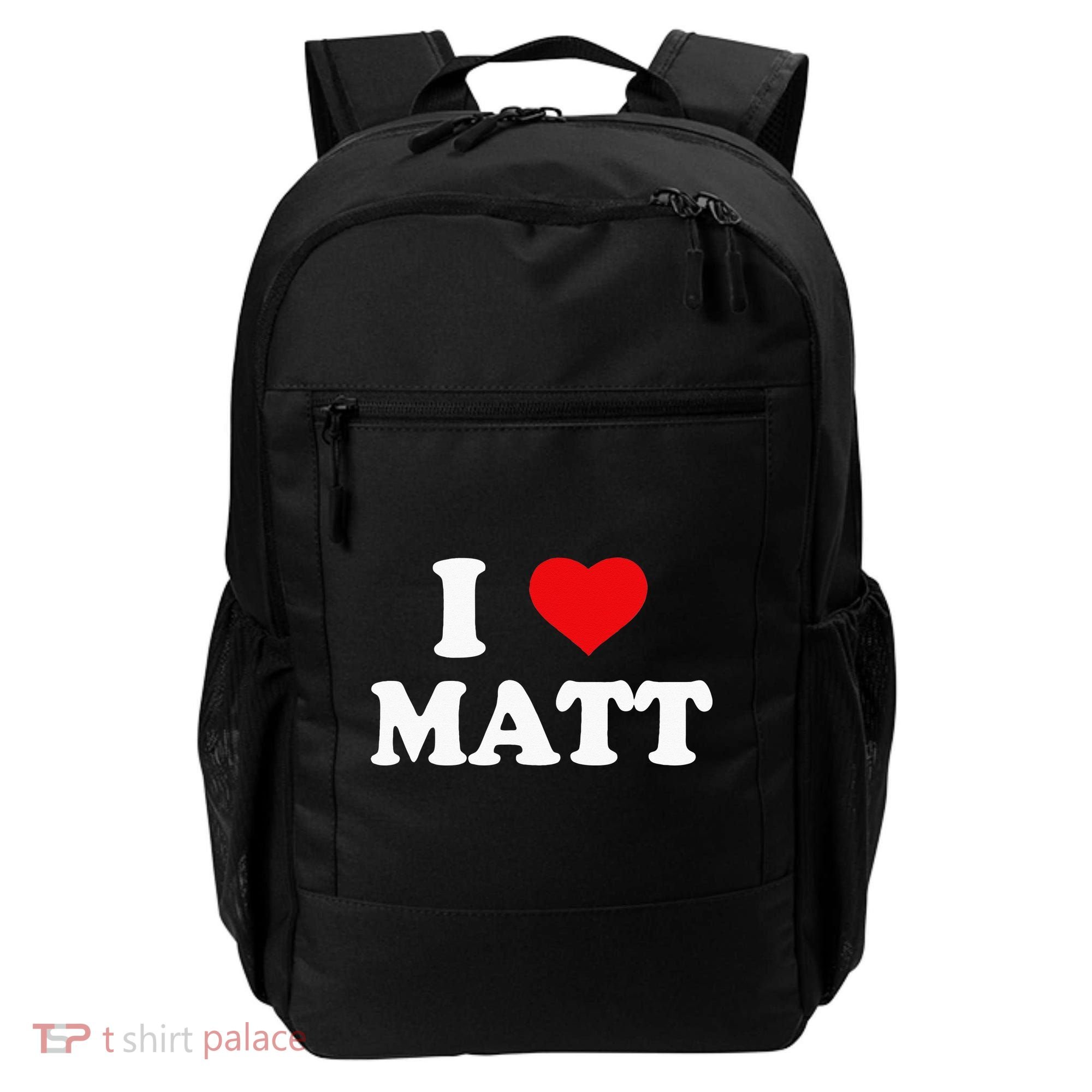 I Love Matt I Heart Matt Backpack