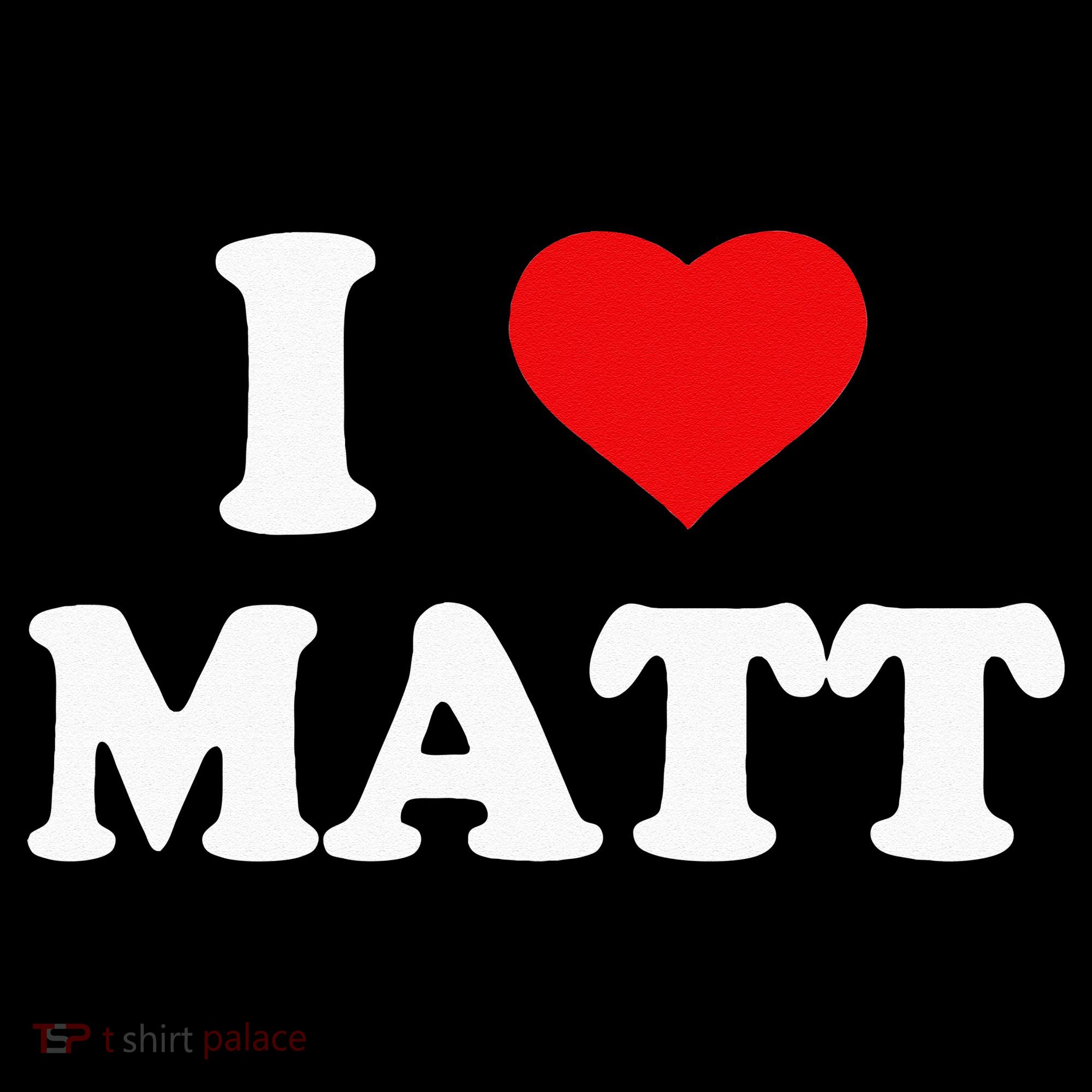 I Love Matt I Heart Matt Women's Hoodie