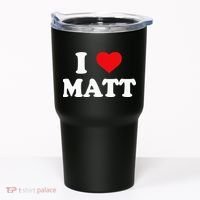 I Love Matt I Heart Matt Tumbler thumb 0