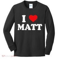 I Love Matt I Heart Matt Kids Long Sleeve Shirt thumb 0