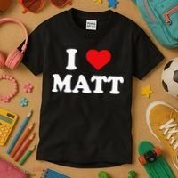 I Love Matt I Heart Matt Kids T-Shirt thumb 3