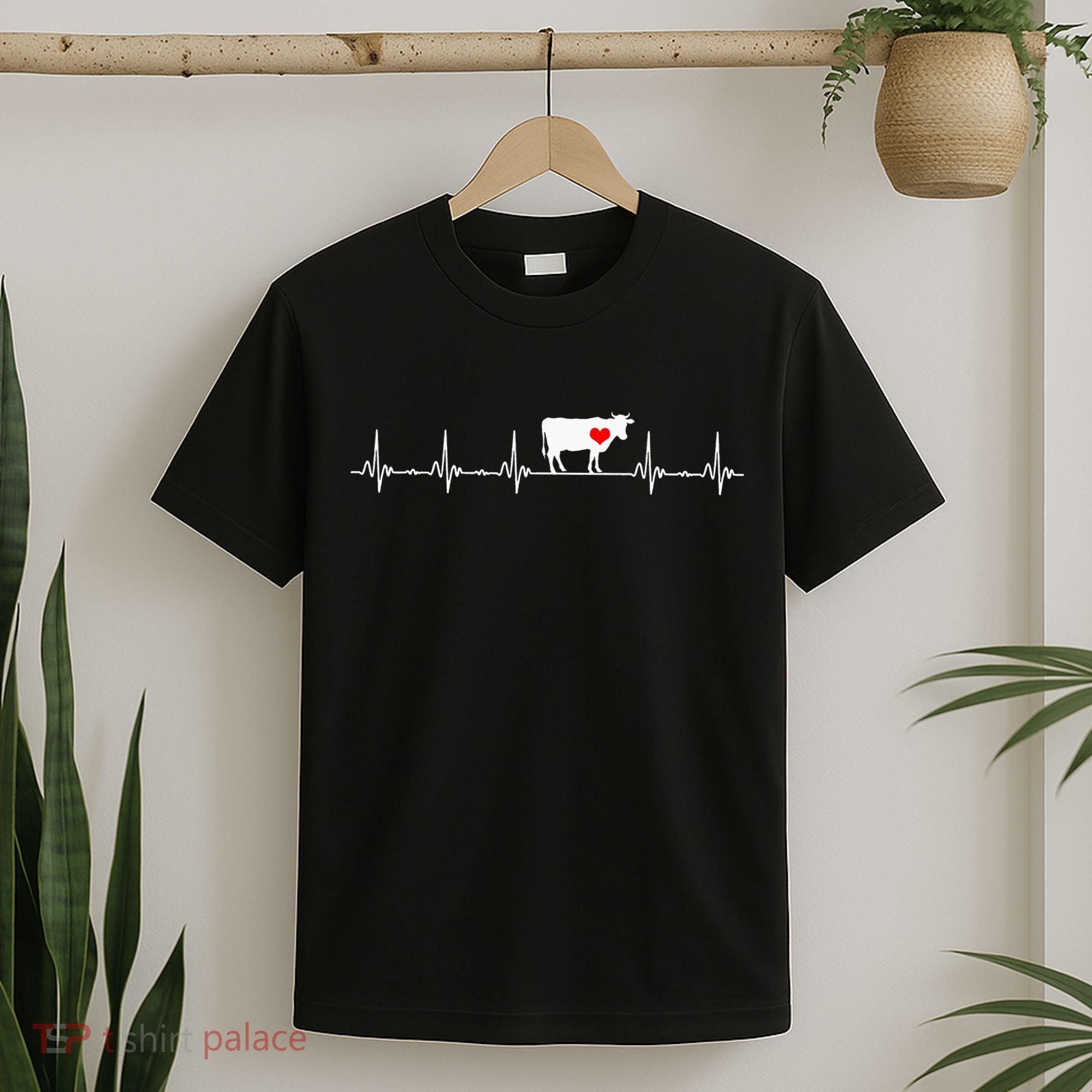 I Love My Cow Valve EKG Heartbeat Heart Patient T-Shirt