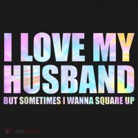 I Love My Husband But Sometimes I Wanna Square Up Ornament thumb 1