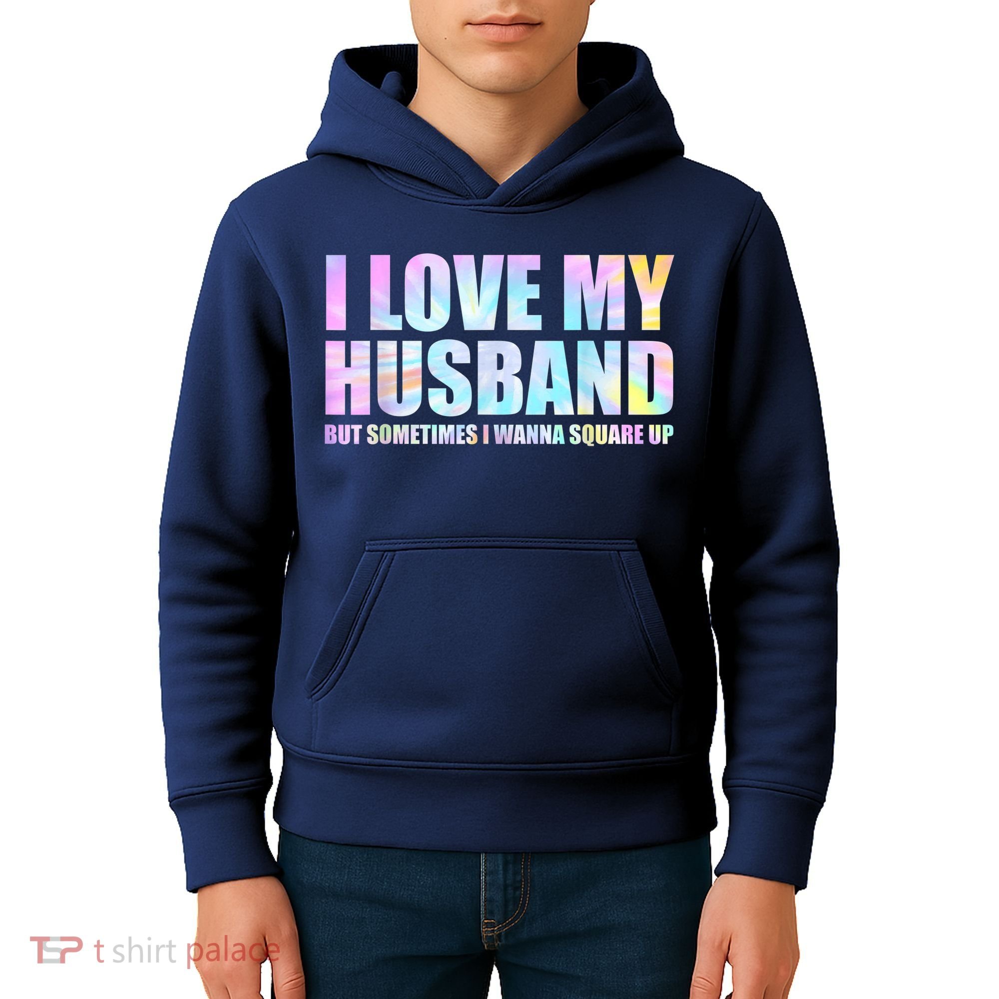 I Love My Husband But Sometimes I Wanna Square Up Kids Hoodie