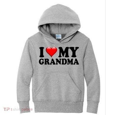 I Love My Grandma Kids Hoodie
