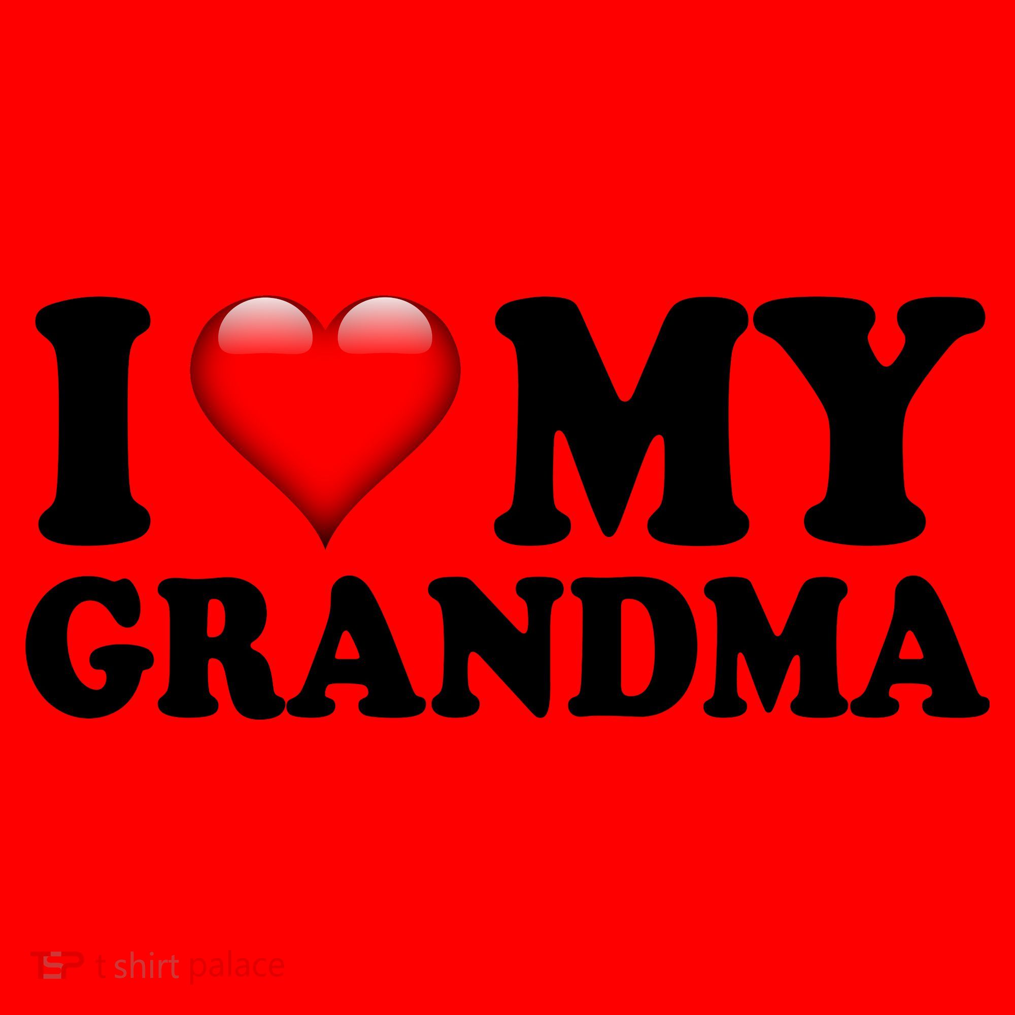 I Love My Grandma Santa Hat