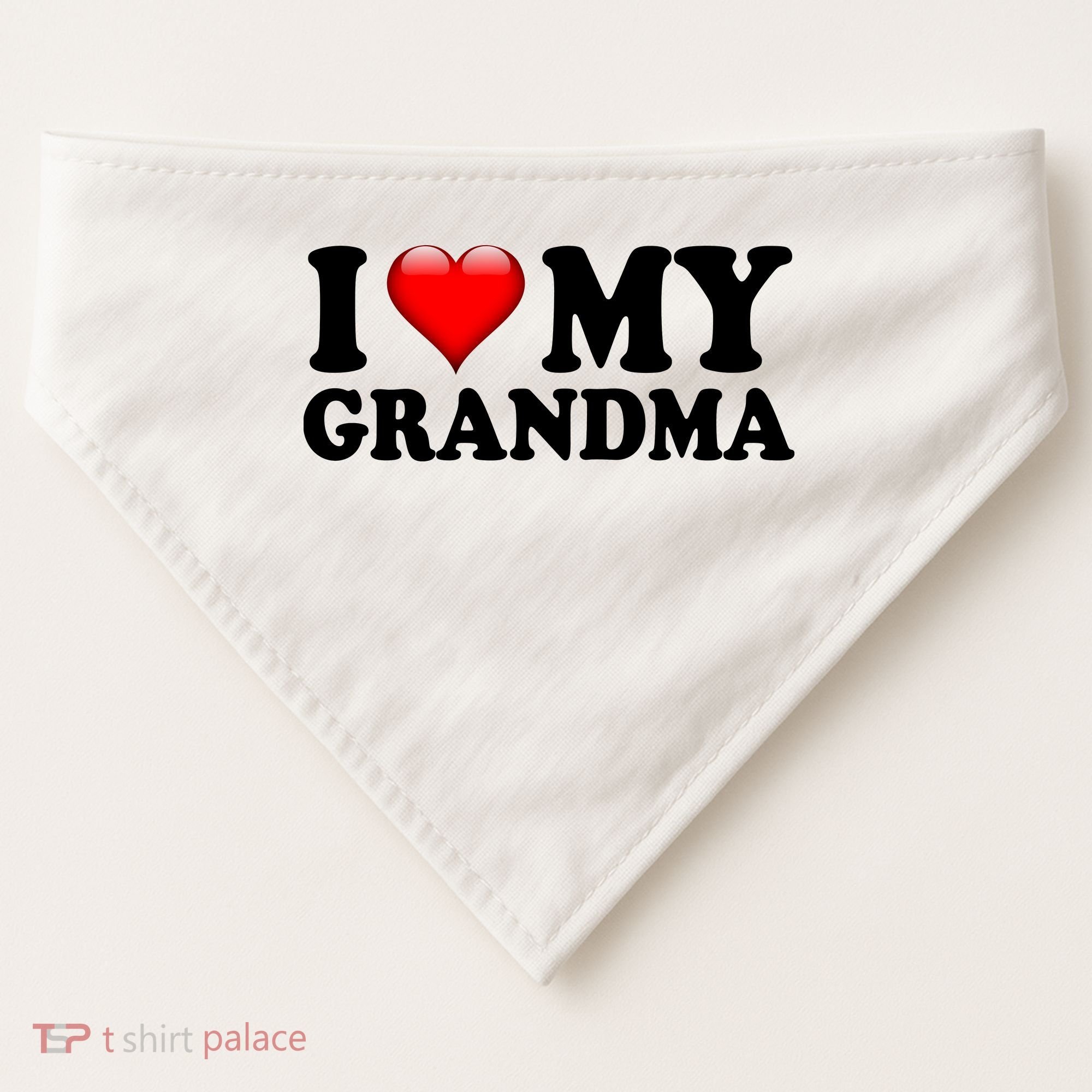 I Love My Grandma USA-Made Doggie Bandana