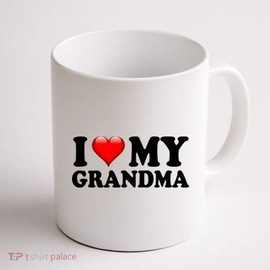 I Love My Grandma Coffee Mug back