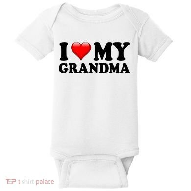 I Love My Grandma Baby Bodysuit