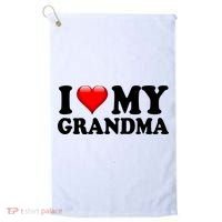 I Love My Grandma Golf Towel thumb 0