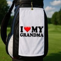 I Love My Grandma Golf Towel thumb 2