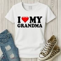 I Love My Grandma Women's T-Shirt thumb 3