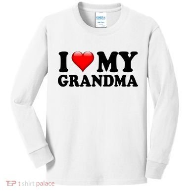 I Love My Grandma Kids Long Sleeve Shirt