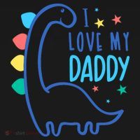 I Love My Daddy Dinosaur Toddler Hoodie thumb 2