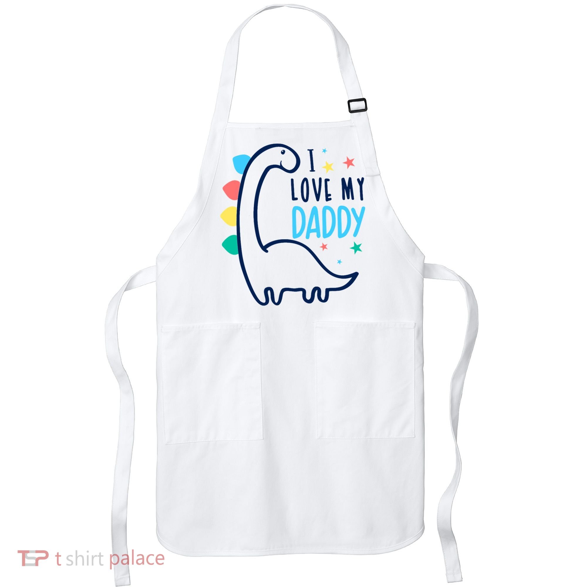 I Love My Daddy Dinosaur Apron