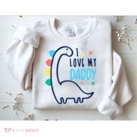 I Love My Daddy Dinosaur Sweatshirt thumb 2
