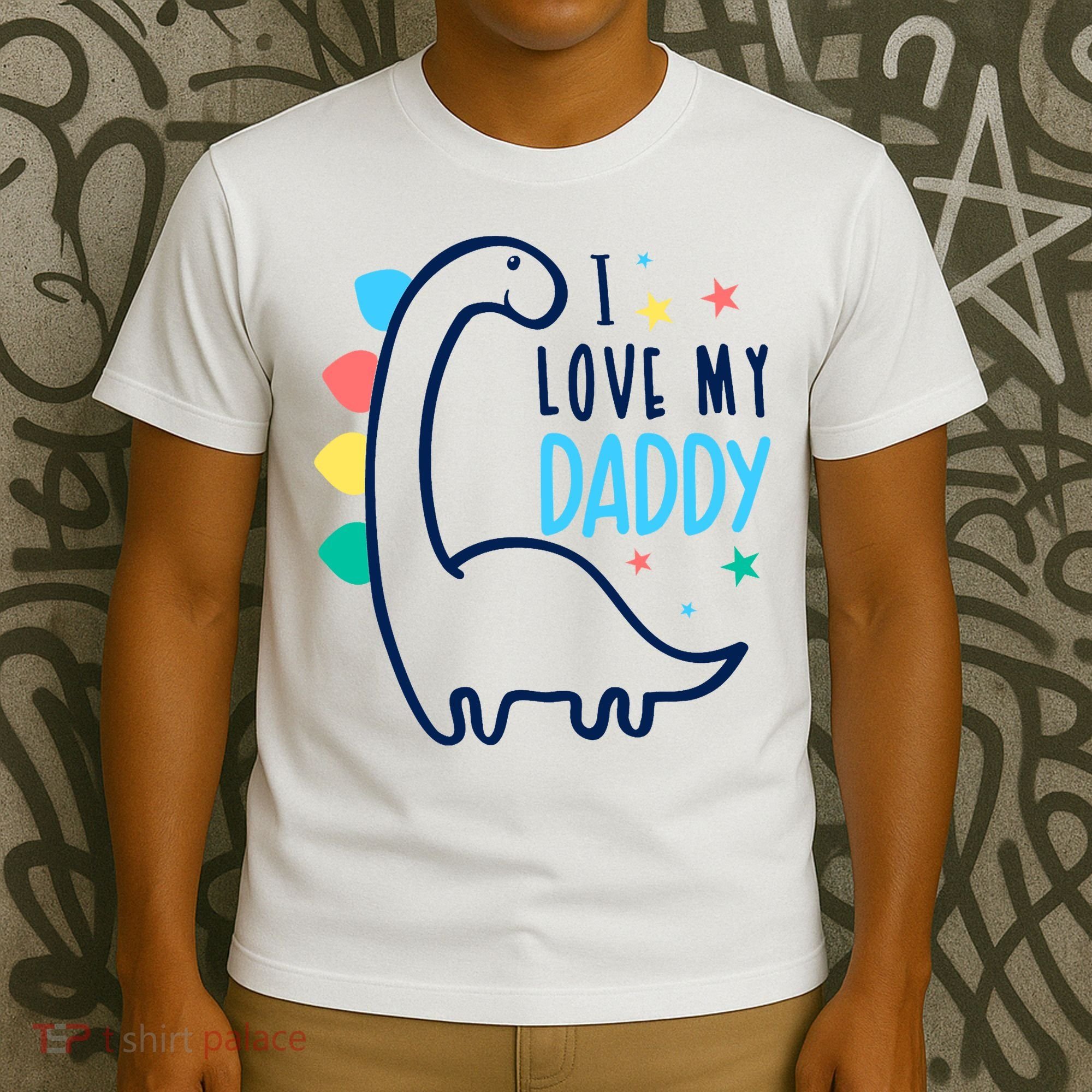 I Love My Daddy Dinosaur T-Shirt