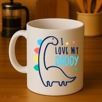 I Love My Daddy Dinosaur Coffee Mug thumb 4