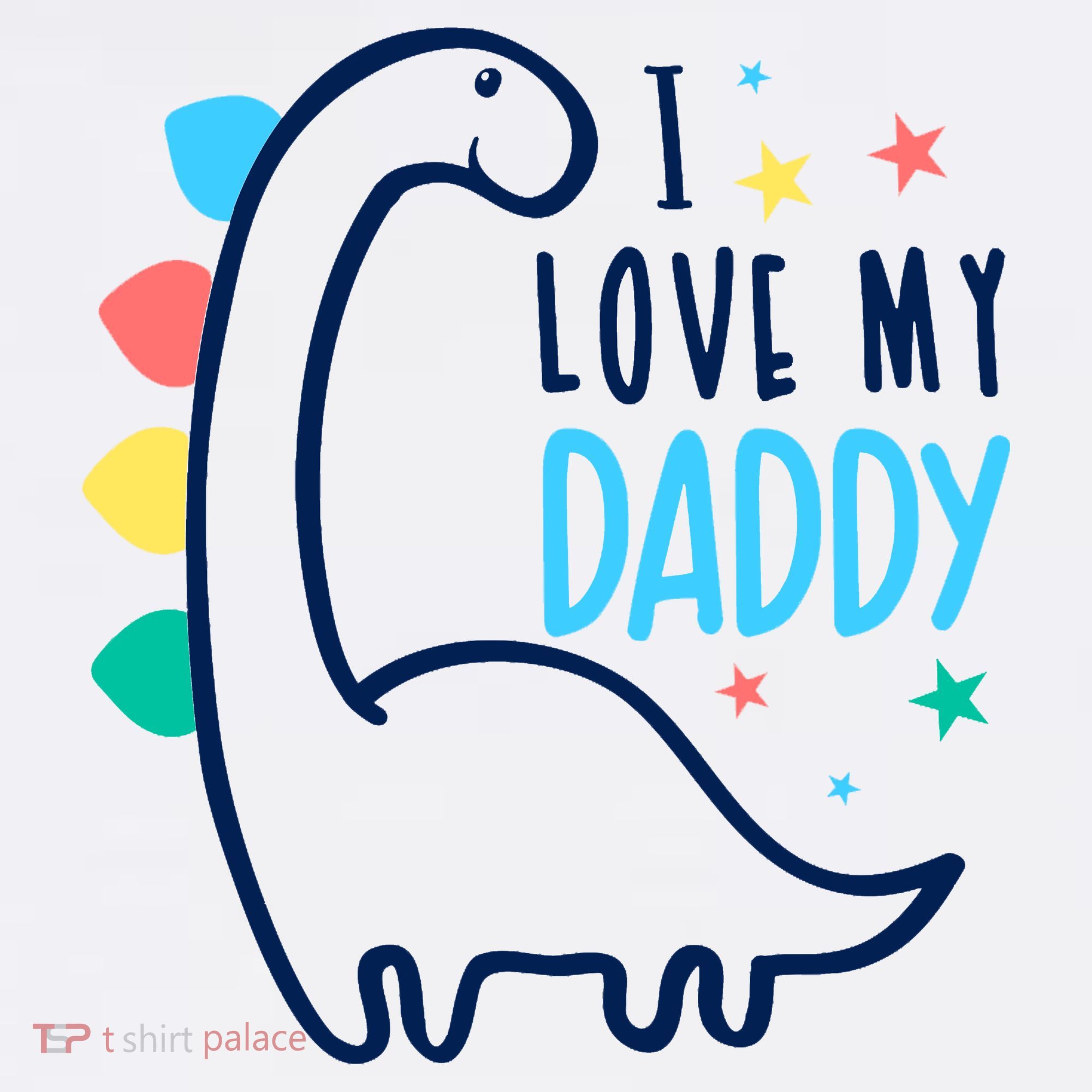 I Love My Daddy Dinosaur Polo