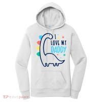 I Love My Daddy Dinosaur Women's Hoodie thumb 0