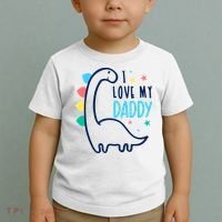 I Love My Daddy Dinosaur Toddler T-Shirt thumb 2