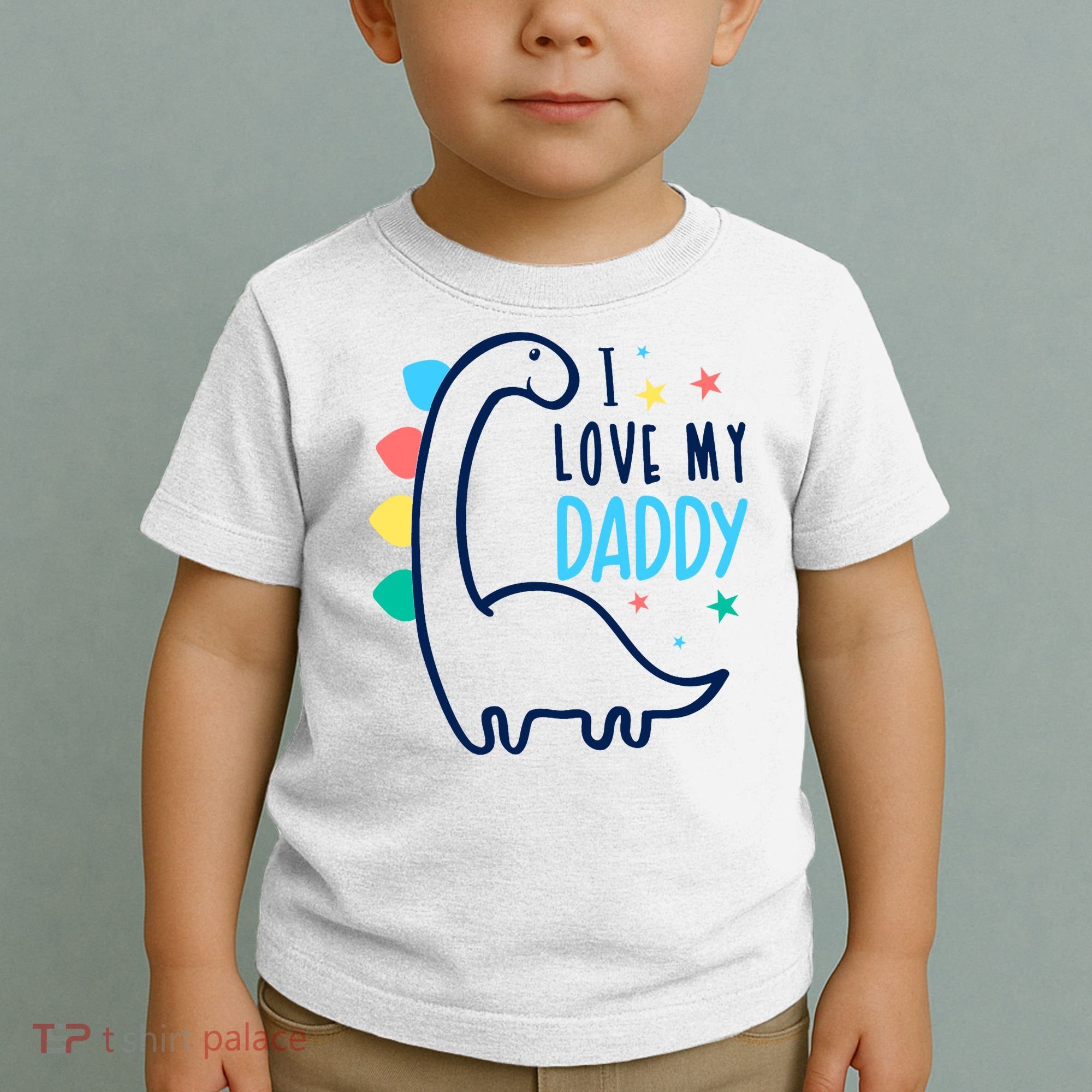 I Love My Daddy Dinosaur Toddler T-Shirt
