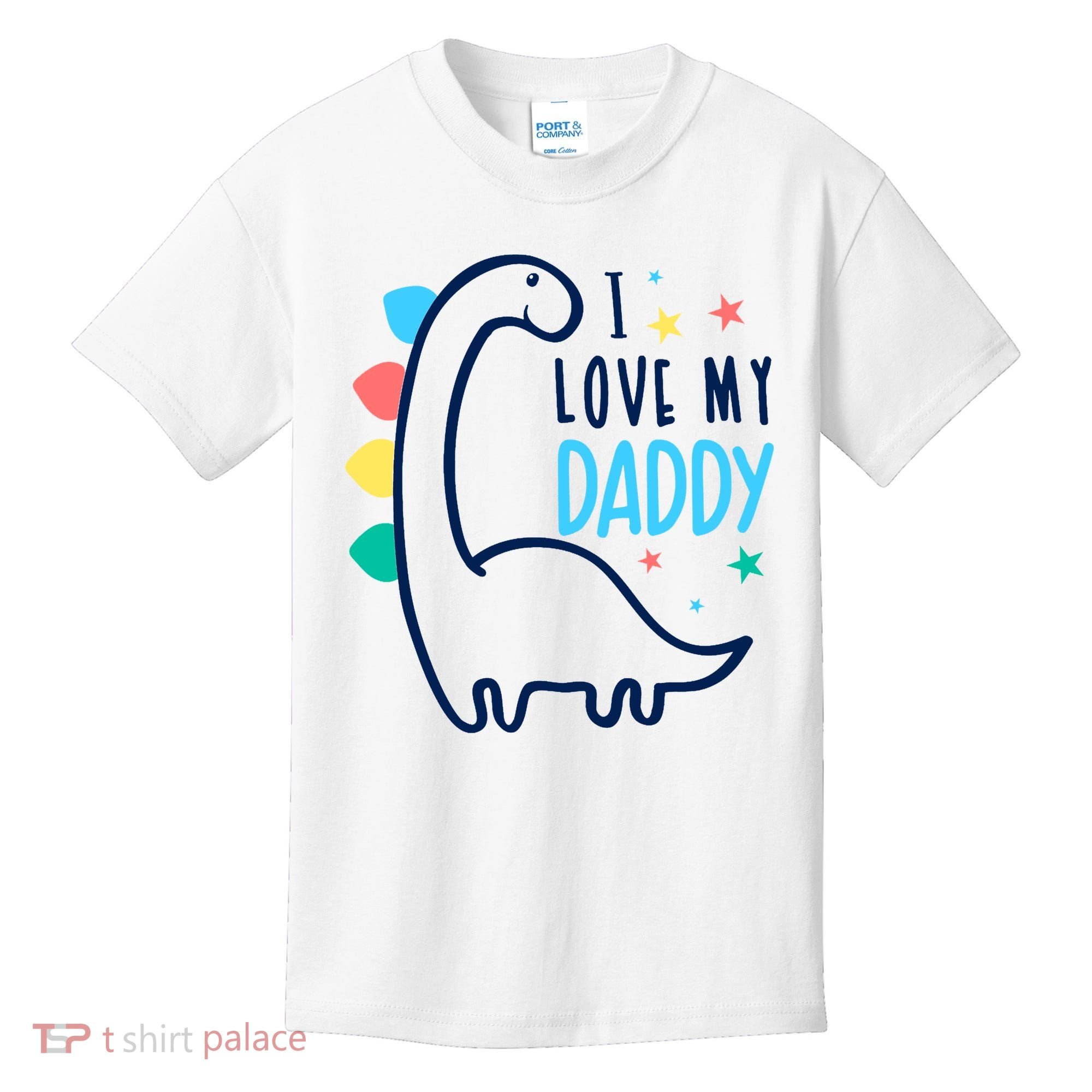 I Love My Daddy Dinosaur Kids T-Shirt