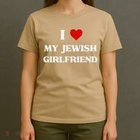 I Love My Jewish Girlfriend Birthday Valentine's Day Gift T-Shirt thumb 4