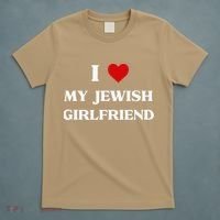 I Love My Jewish Girlfriend Birthday Valentine's Day Gift T-Shirt thumb 5