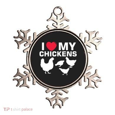 I Love My Chickens Chicken Ornament