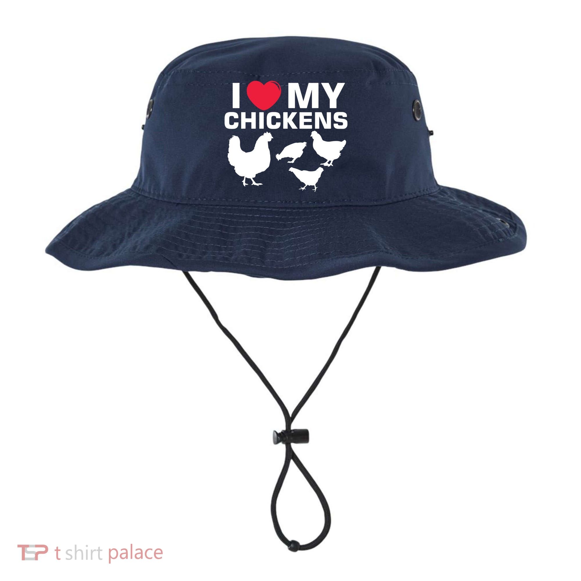 I Love My Chickens Chicken Bucket Hat