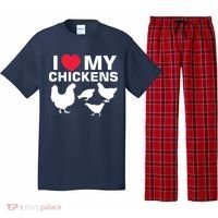 I Love My Chickens Chicken Pajama Set thumb 0
